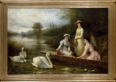 Thomas Brooks, Pets of our River / Painting, 1882 by Thomas Brooks